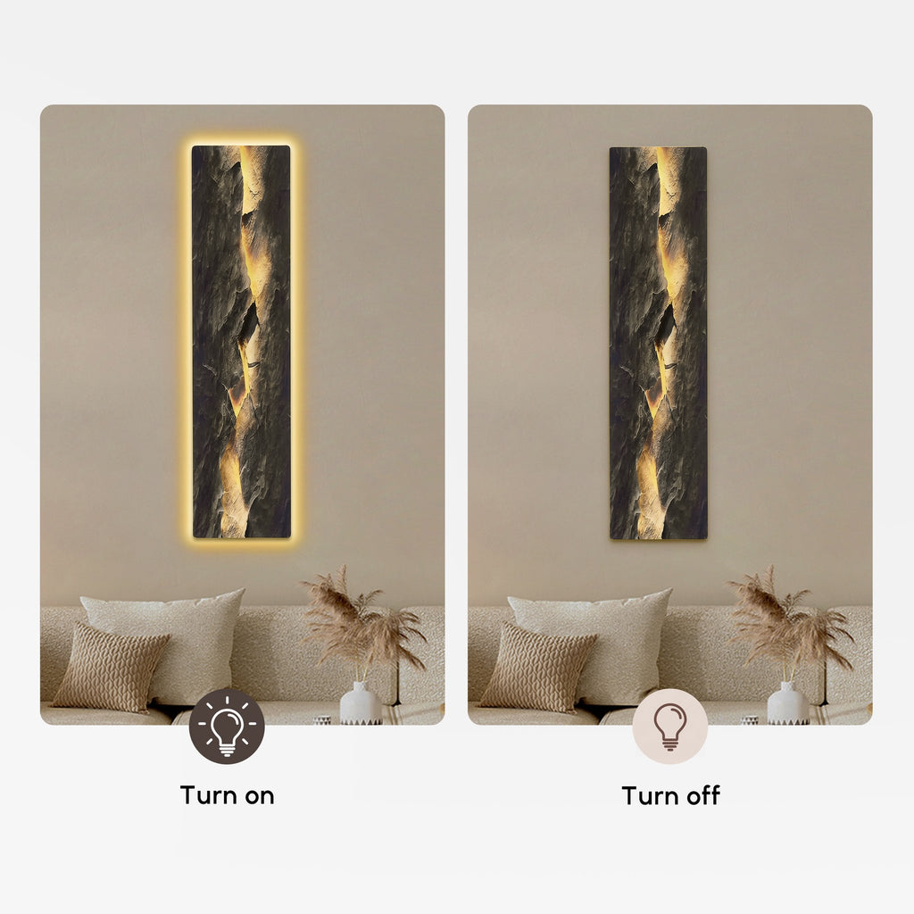 Modern Abstract LED Wall Art Set of 2 with Backlit Light Home Decor — USB Powered