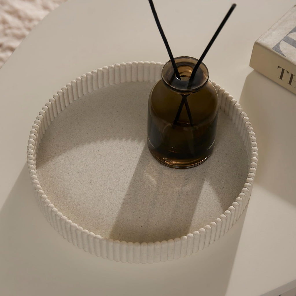OHS Resin Round Decorative Tray