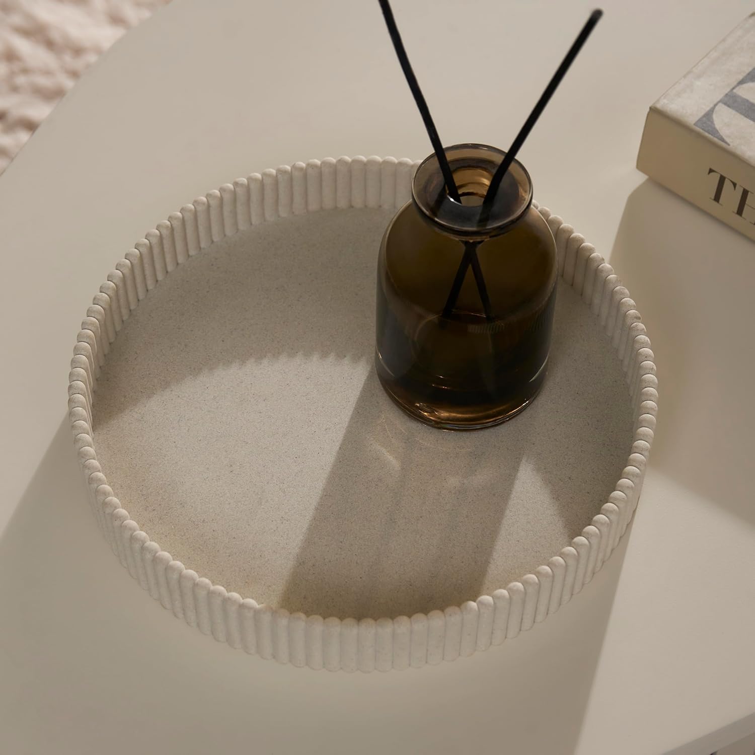 OHS Resin Round Decorative Tray