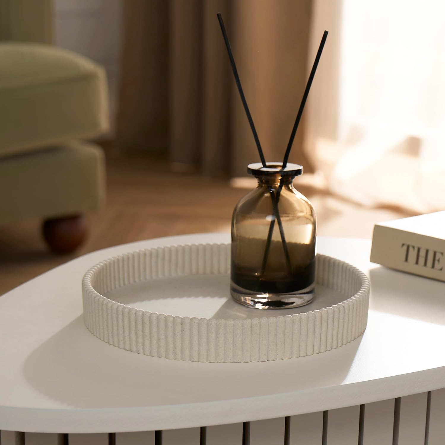OHS Resin Round Decorative Tray