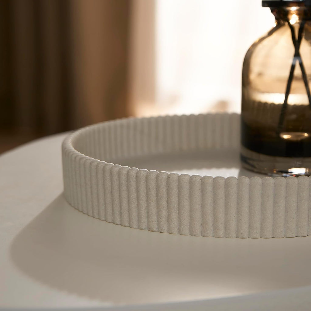 OHS Resin Round Decorative Tray
