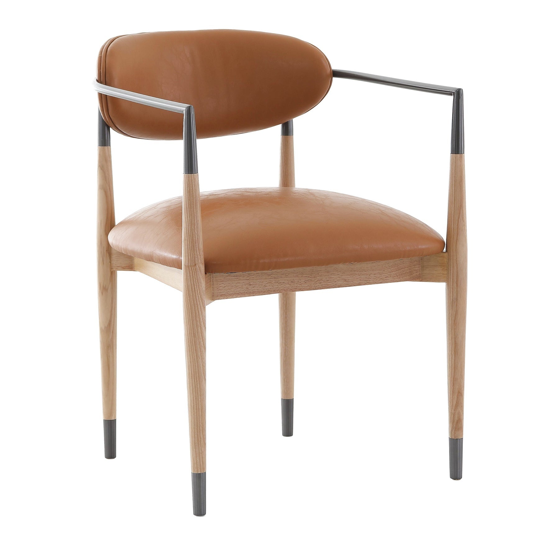 Dining Chair - Natural & Bronze